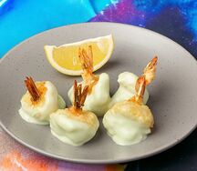 Креветочки с соусом васаби