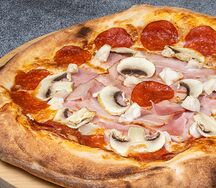 Неаполитанская пицца Mortadella al Peperoni