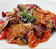 Овощи с курицей