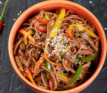 Вок с говядиной (Гречневая Лапша)