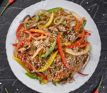 Чапче с овощами