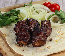 Говяжья печень на мангале