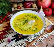 Куриный суп с домашней лапшой