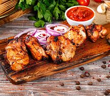 Шашлык из куриной мякоти