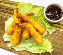 Креветки королевские в кляре