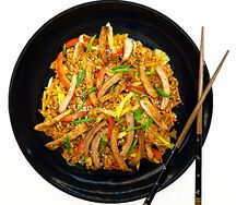 Wok Рис со cвинoй вырезкой