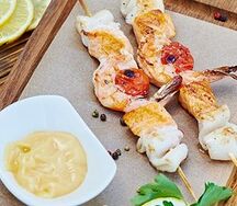 Шашлык из морепродуктов
