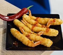 Креветки в кляре