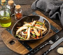 Гречневая лапша с курицей