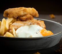 Бистейк ало Поврэ с курицей