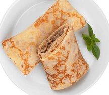Блинчики с абрикосовым джемом