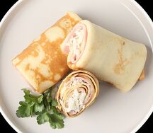 Блинчики с ветчиной и сыром