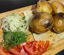 Картофель на мангале