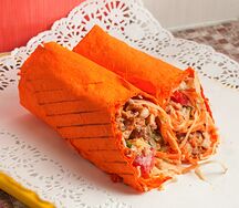 Шаурма в сырном лаваше с сыром