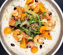 Салат с креветками