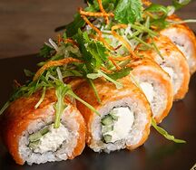 Карамельный с лососем