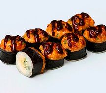 Запеченный ролл с мидиями