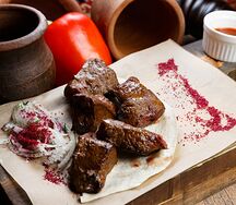 Говяжья печень на мангале