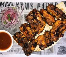 Острый шашлык из куриных спинок