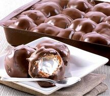 Профитроли в шоколаде мини