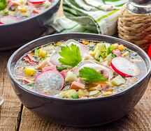 Окрошка на квасе