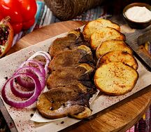 Говяжий язык на мангале