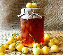 Варенье из белой черешни