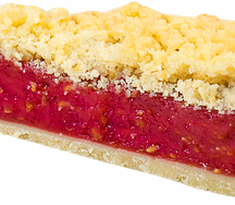 Пирог малиновый с миндалем