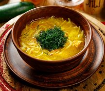 Куриный суп с домашней лапшой