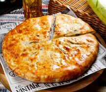 Пирог с картофелем и грибами