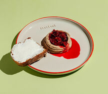 Паштет из цыпленка с вишнёвым компоте