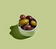 Микс зелёных оливок