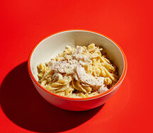 Двойная паста Курица грибной соус