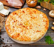 Осетинский пирог с курицей и грибами