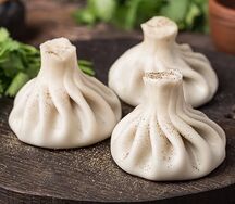 Хинкали с говядиной и свининой