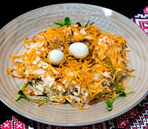 Салат Гнездо перепелки