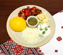 Токана овощная с мамалыгой