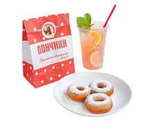 Пончики и освежающий лимонад