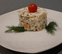 Оливье из курицы