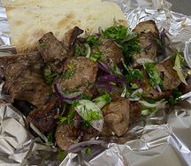 Говяжья печень с курдюком