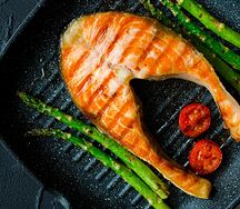 Семга на мангале