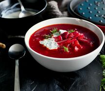 Борщ со сметаной