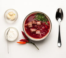 Борщ со сметаной