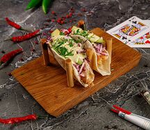 Тако с хрустящей креветкой