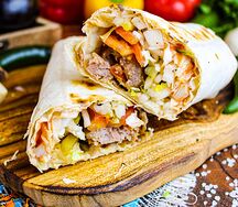 Шаурма классическая с люля из курицы