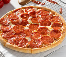 Мега пепперони 38 см тонкое тесто