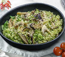 Рис с чукой и грибами