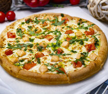 Лосось и Песто 38 см традиционное тесто