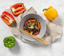 Рисовая лапша с говядиной