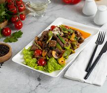 Мясо с грибами